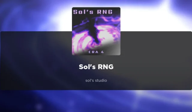 Sol’s RNG: All Buffs, Crafting Items, and Potions