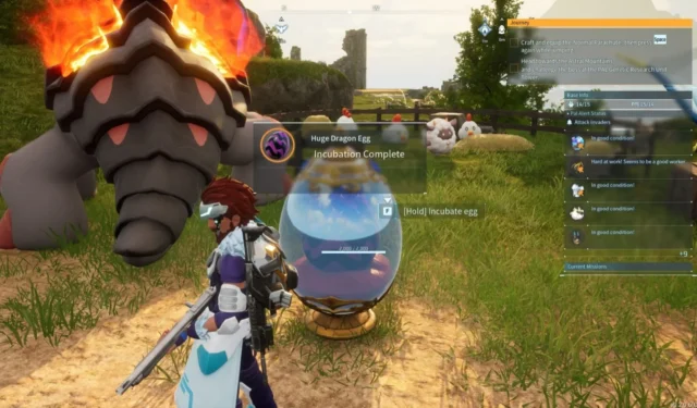 Palworld April 4 update has broken Incubators in-game