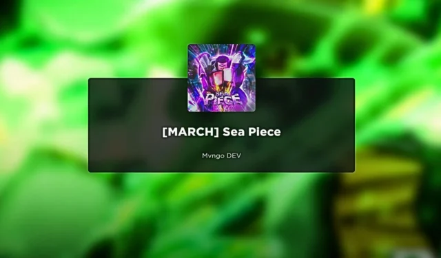 Sea Piece Codes (April 2024)