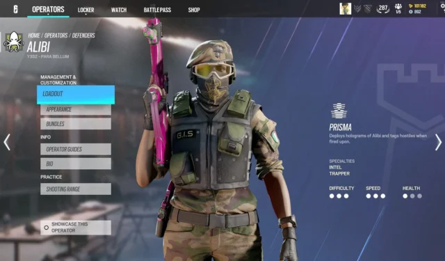 Top Alibi Loadout Guide for Rainbow Six Siege