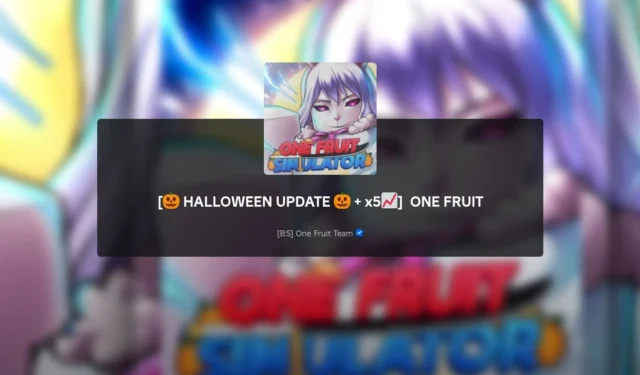 One Fruit Halloween Update: Patch Notes and Additional Details