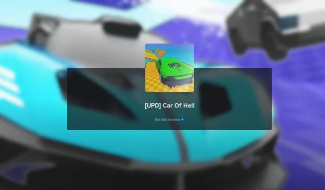 Current Active Car of Hell Codes for October 2024