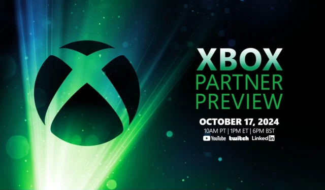 Xbox Partner Preview Showcase: Date, Timing, Viewing Options, and Additional Details
