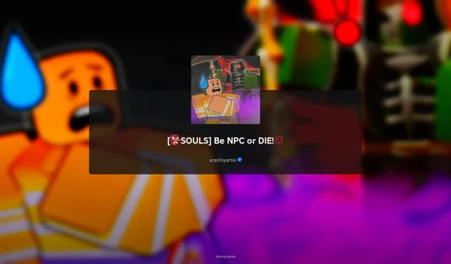 Be NPC or Die: Halloween Update with New World, Soul Coins, and Exciting Features