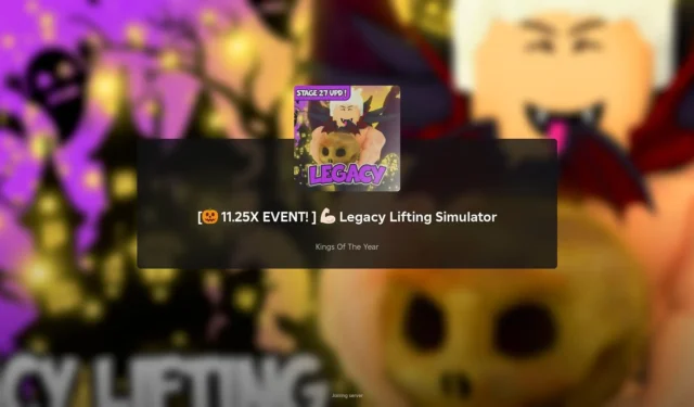 Legacy Lifting Simulator V6.99: Exciting Halloween Event 2024 with New Bosses, Weights, and More