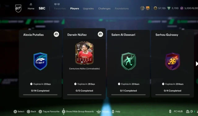 EA FC 25 Darwin Nunez Centurions SBC Guide: Complete Tasks and Budget Solutions