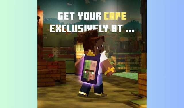 Rare Minecraft Cape Available for Sale at $570