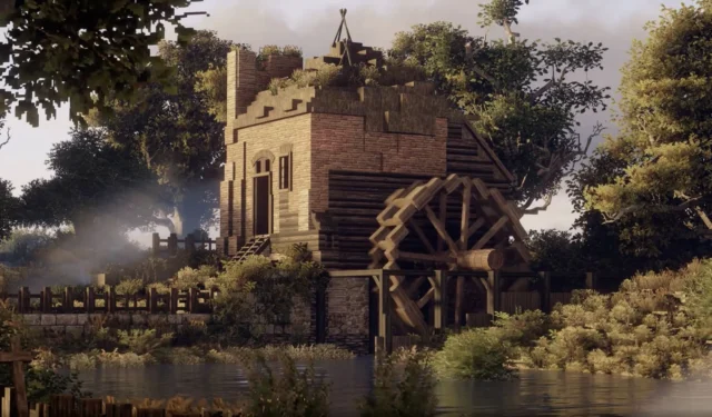 “Incredible Wallpaper Inspiration”: Minecraft Player Creates Stunning Watermill That Impresses Community