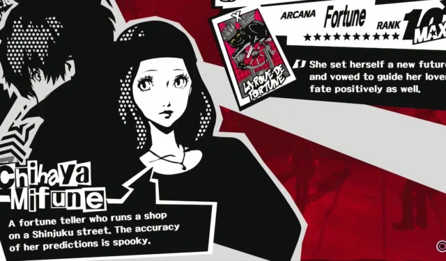 Chihaya Fortune Confidant Guide for Persona 5 Royal