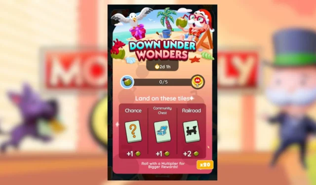Monopoly GO: Explore Down Under Wonders Rewards and Achievements
