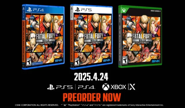 Fatal Fury: City of the Wolves Pre-Order Information and Available Editions