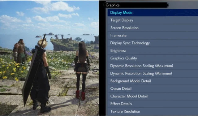 Best PC Graphics Settings Guide for Final Fantasy 7 Rebirth