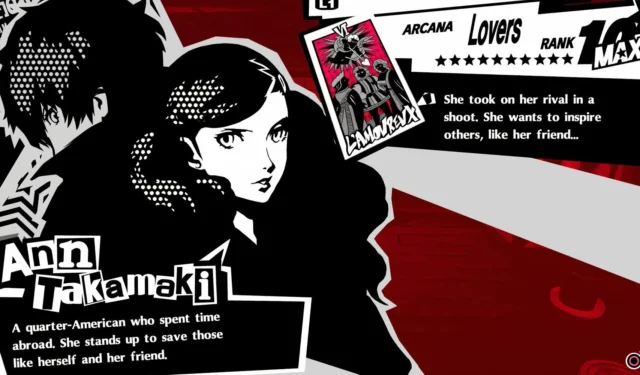 Ann’s Lovers Confidant Guide in Persona 5 Royal