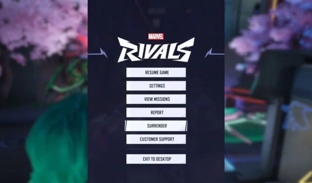 Marvel Rivals: Strategies for Surrendering in Competitive Matches