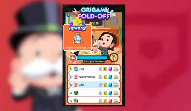 Monopoly GO: Rewards and Milestones for Origami Face-Off Event