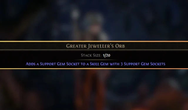 How to Acquire Greater Jewelers Orb in Path of Exile 2