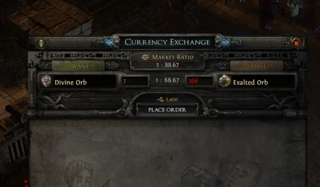 Discover Current Path of Exile 2 Currency Exchange Rates