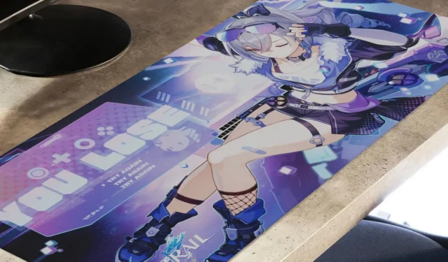 Gamer Girl Merchandise: Honkai Star Rail Silver Wolf Desk Mat and Keycaps by Hyte