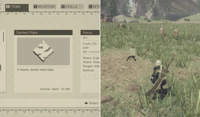 NieR: Automata – Locations to Find Dented Plates