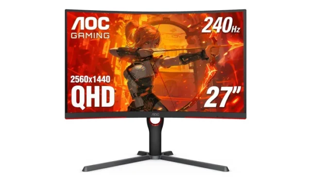 AOC CQ27G4H Curved Gaming Monitor Now Available at 31% Discount