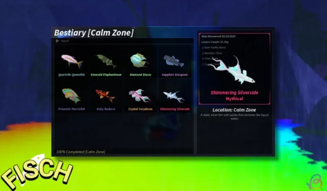 Complete Guide to the Calm Zone Bestiary in Fisch