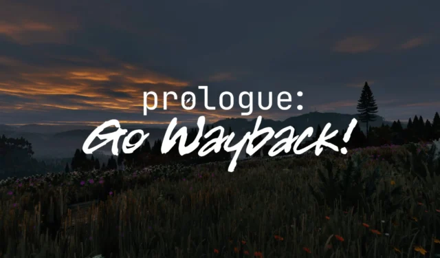 Prologue: Go Wayback Reveals First Gameplay Trailer, Set to Launch in Early Access This Summer for $20