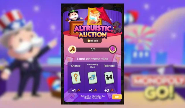 Monopoly GO: Discover Altruistic Auction Rewards and Achievements