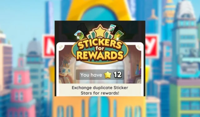 Monopoly GO: Impact of Stars at the Conclusion of Stickers for Rewards Season