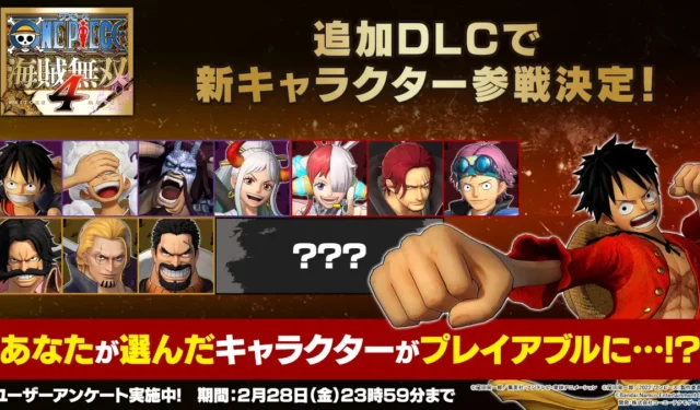 One Piece: Pirate Warriors 4 Announces Character Poll for Most Wanted Fighters