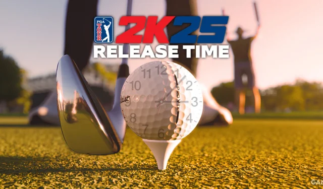 PGA Tour 2K25 Launch Date and Release Time Information