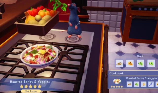 Disney Dreamlight Valley Recipe: How to Prepare Roasted Barley and Vegetables