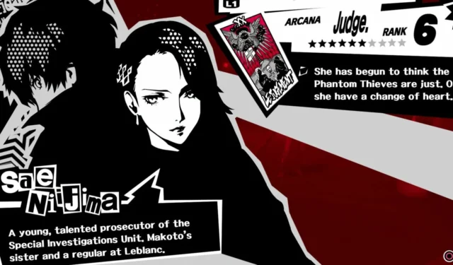 Sae Niijima Confidant Guide in Persona 5 Royal