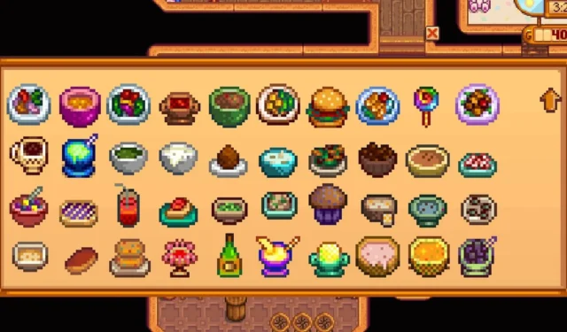 Stardew Valley Complete Guide: Unlocking All Food Recipes