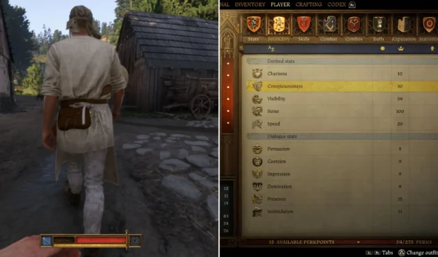 Understanding Conspicuousness in Kingdom Come: Deliverance 2