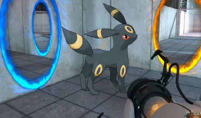 Mecha Umbreon Fanart Features Exciting Pokémon and Portal Crossover