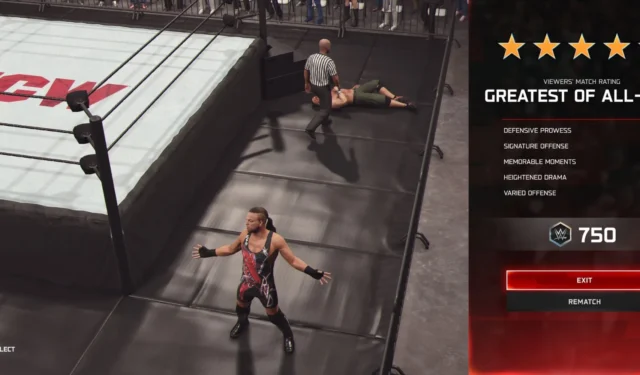 WWE 2K25: Tips to Boost Your Match Ratings