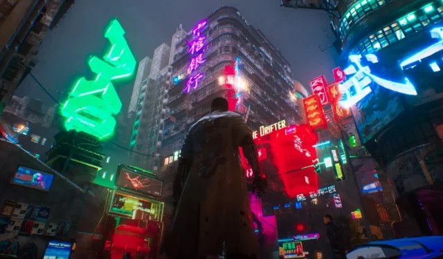 Unreal Engine 5.5.4 Cyberpunk Tech Demo Showcases RTX 4090 Performance with Lumen Global Illumination, Reflections, and Hardware Ray Tracing