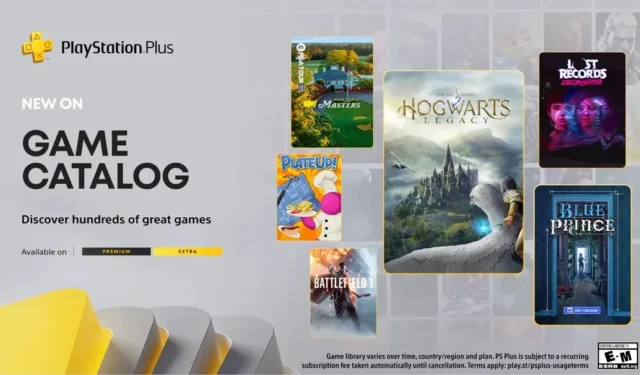 April 2025 PlayStation Plus Extra & Premium Lineup: Hogwarts Legacy, Blue Prince, Battlefield 1, and More Titles Included