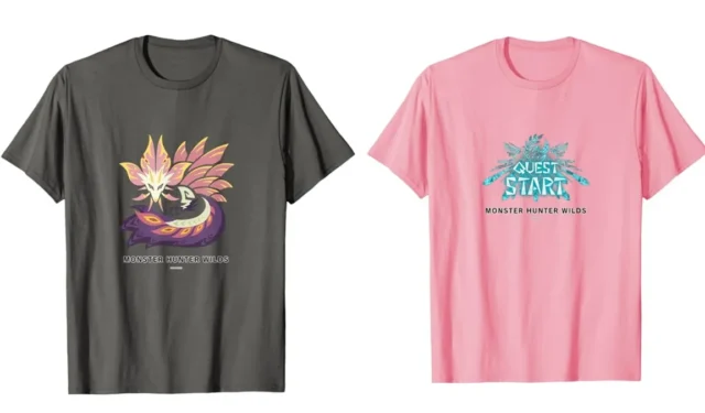 New Monster Hunter Wilds T-Shirts Available for Sale on Amazon by Capcom