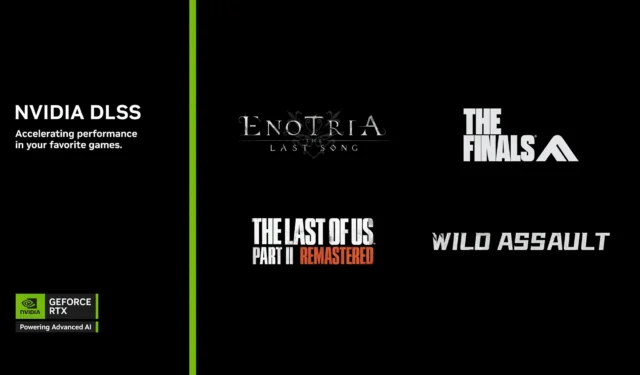 NVIDIA DLSS 4 Multi-Frame Generation Now Featured in The Finals, Wild Assault, and Enotria: The Last Song