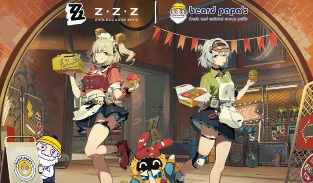Anby and Burnice Team Up in Zenless Zone Zero and Beard Papa Crossover Event