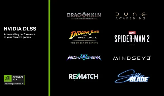 NVIDIA DLSS 4 Multi Frame Generation Now Available in Marvel’s Spider-Man 2, MECHA BREAK, Rematch, and Dragonkin: The Banished