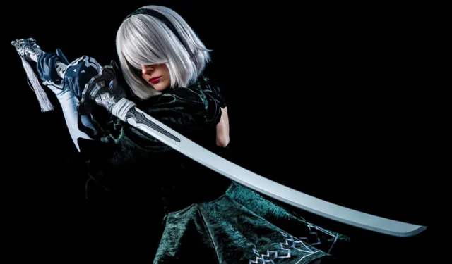 NieR: Automata 2B Replica Sword with Illuminated Virtuous Contract Design