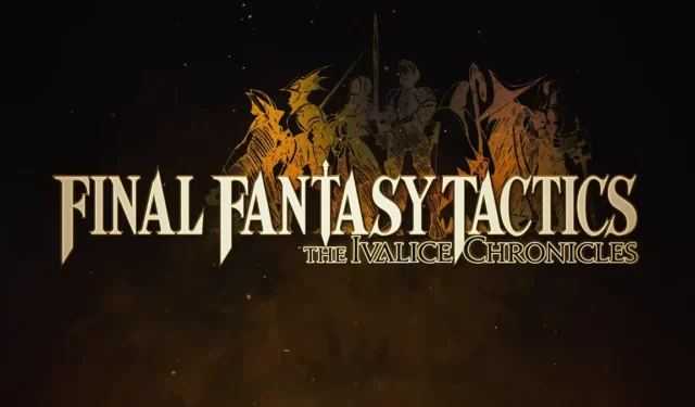 Square Enix Unveils Remastered Version of Final Fantasy Tactics